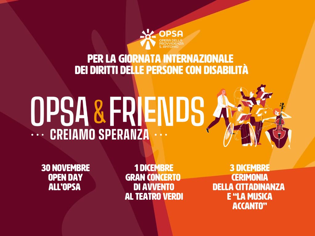 Featured image for “OPSA&Friends 2024: creiamo speranza!”