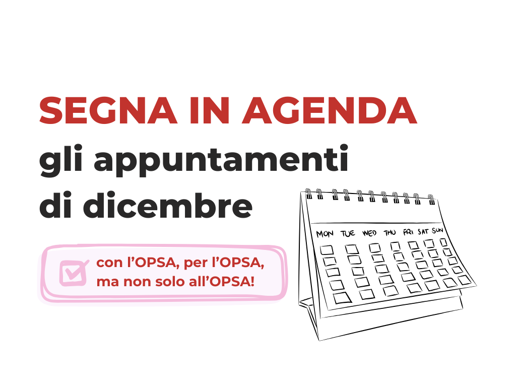 Featured image for “Un dicembre ricco di eventi all’OPSA”
