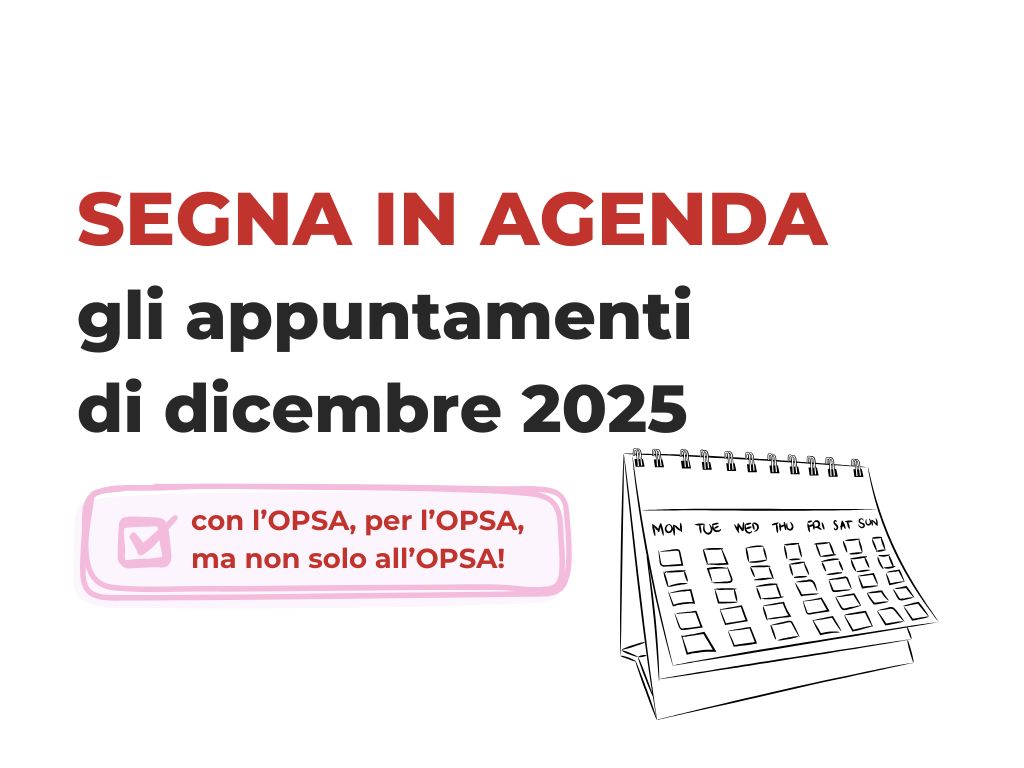 Featured image for “OPSA presenta: gli eventi di dicembre 2025”